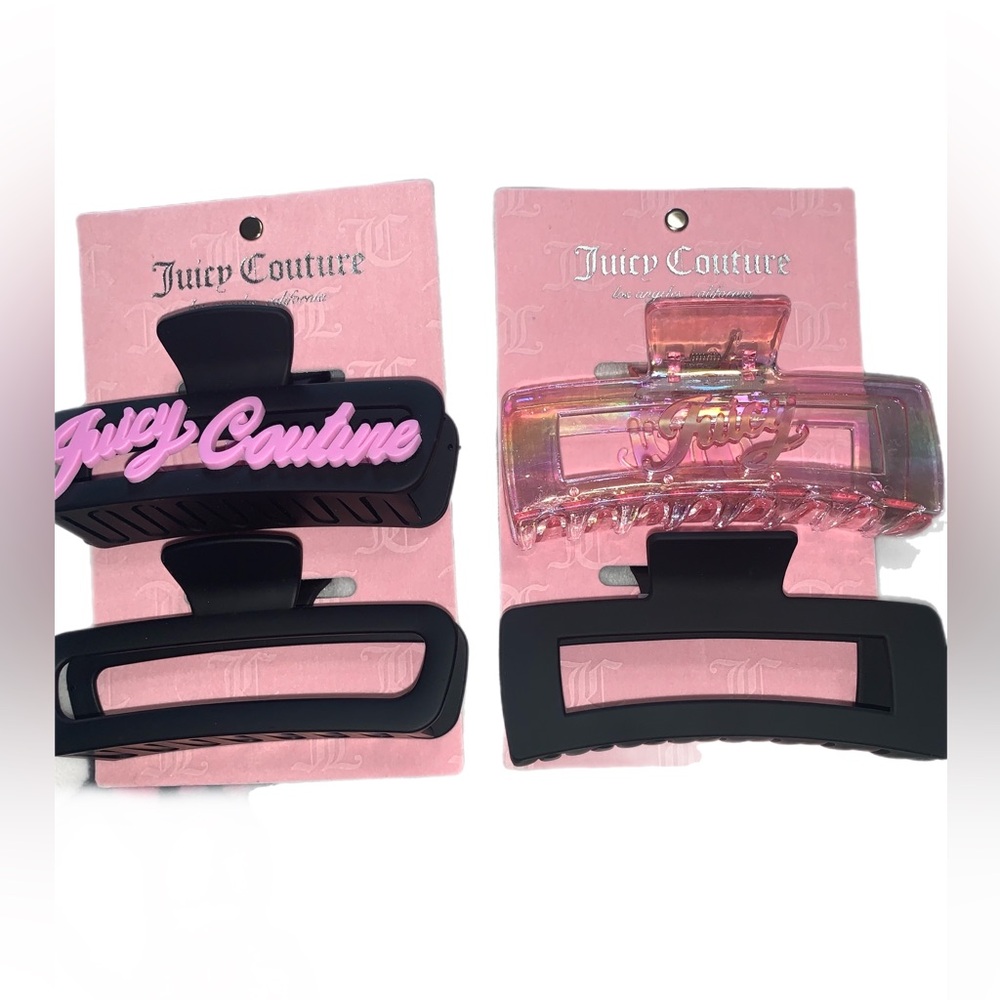 Juicy Couture Hair Claw Clips Set
